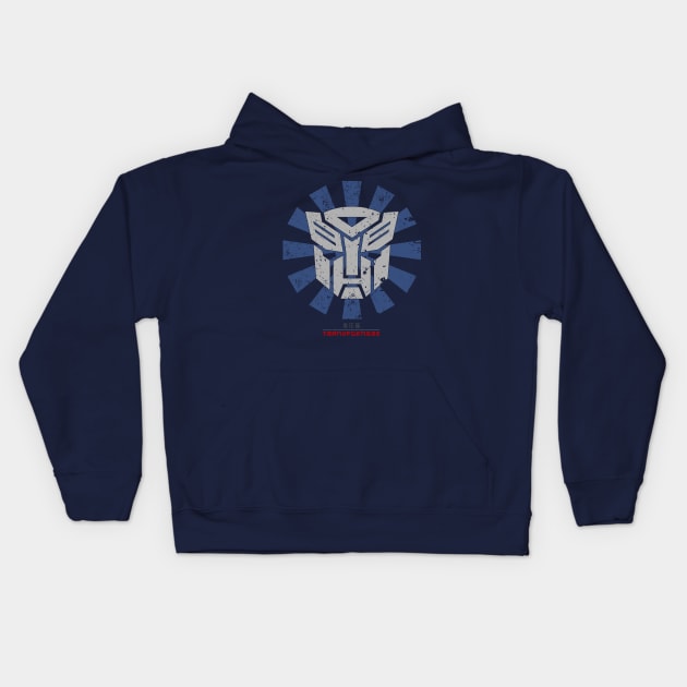 Transformers Retro Japanese Kids Hoodie by Nova5